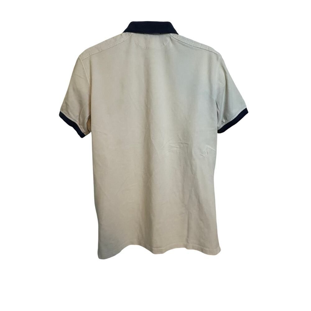 Vintage Polo by Ralph Lauren White Blue Pony Short Sleeve Polo Shirt. Size XL - Picture 7 of 7
